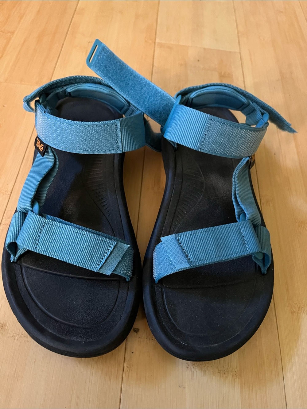 Women’s Light Blue Adjustable Strap TEVA Sandals 8